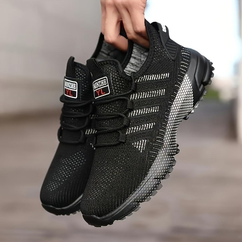 МУЖСКАЯ ДЫШАЩАЯ И НЕСКОЛЬЗЯЩАЯ СПОРТИВНАЯ ОБУВЬ - весенние и летние повседневные модные кроссовки для активного отдыха, пробежек и тренировок в парке