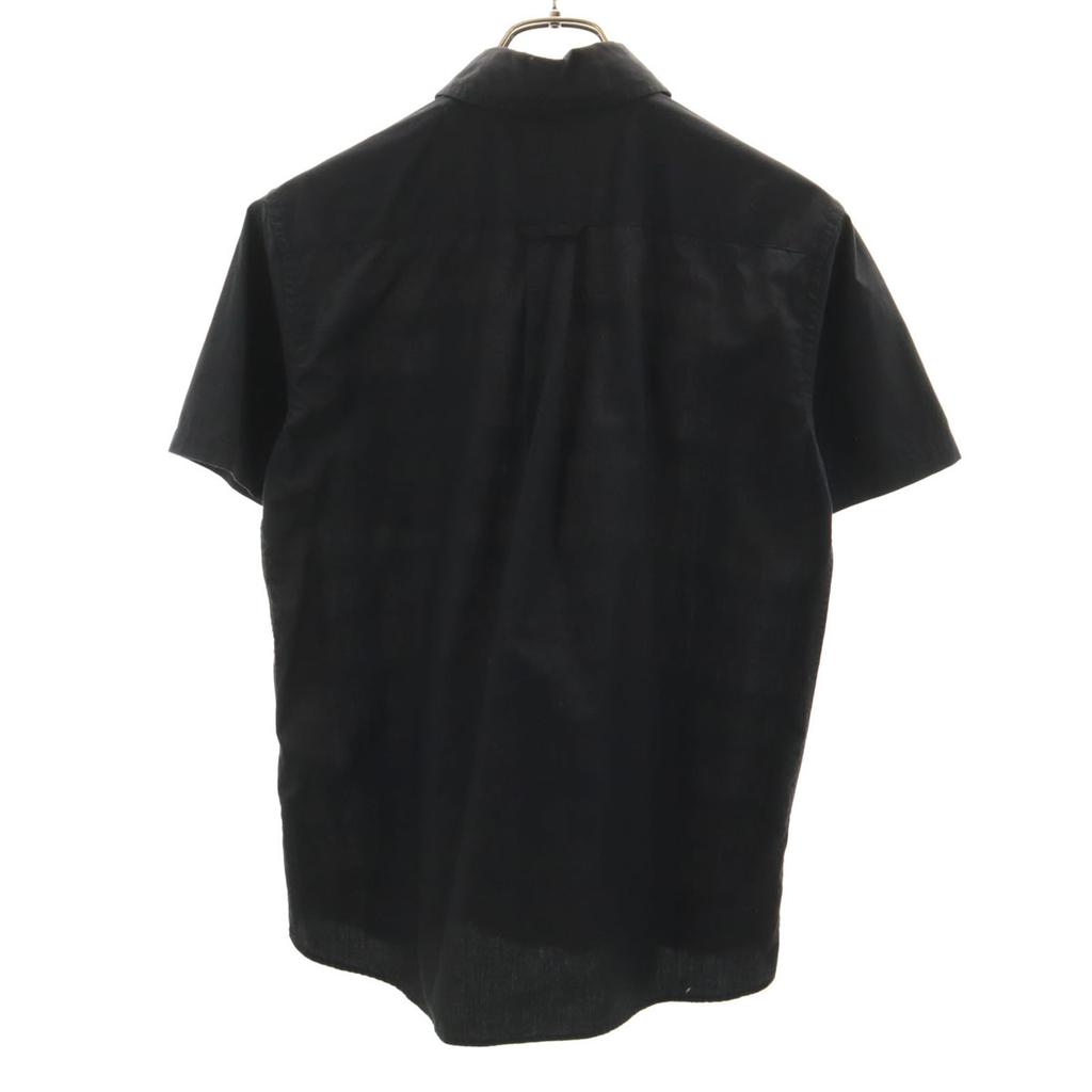 Fred Perry Рубашка с переключающимся узором с коротким рукавом M черная Мужская Б/У