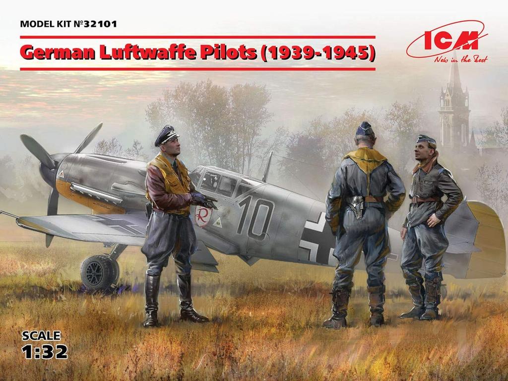 ICM Набор Пилотов ВВС Германии ВОВ Пластиковая Модель 32101 1/32 (1939-1945 гг.)
