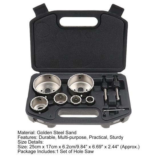 9 шт./компл. комплект кольцевых пил, высокопрочный специальный инструмент для резки острых отверстий, аксессуары для штамповки, мастерская