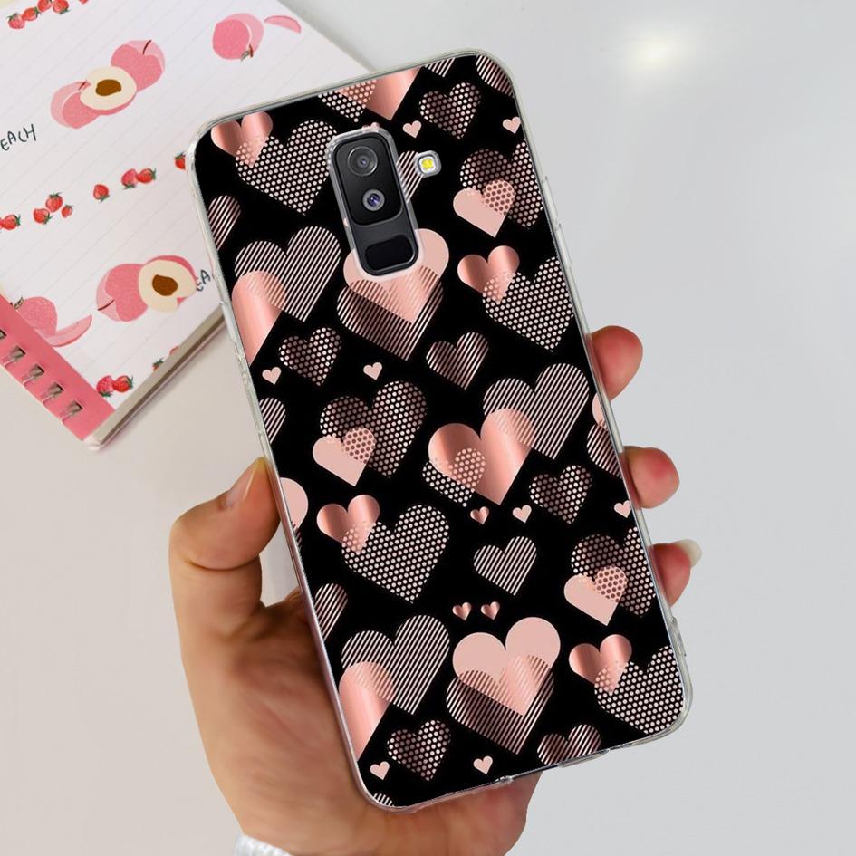For Samsung A6 Plus 2018 Case SM-A605F New Fashion Butterfly Marble Soft Silicone Funda For Samsung Galaxy A6 A6+ SM-A600F Cover