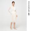 ELLASSAY 2025 Early Autumn French Style Shimmer Flare Sleeve Dress
