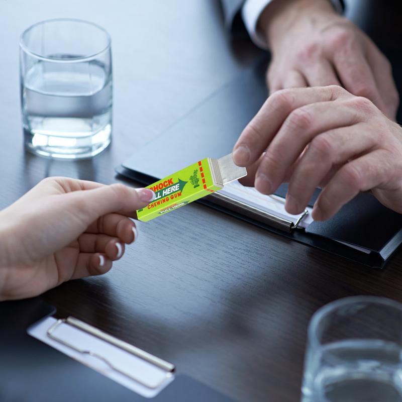 Антистресс Новинка Захват для жвачки Смешной Трюк Безопасности Шутка шокер Игрушка Электрический разряд Шокирующий Вытягивающаяся Головка Жвачка Кляп