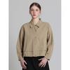 Ozoc Nylon Lettering Stopper Shirt Jacket