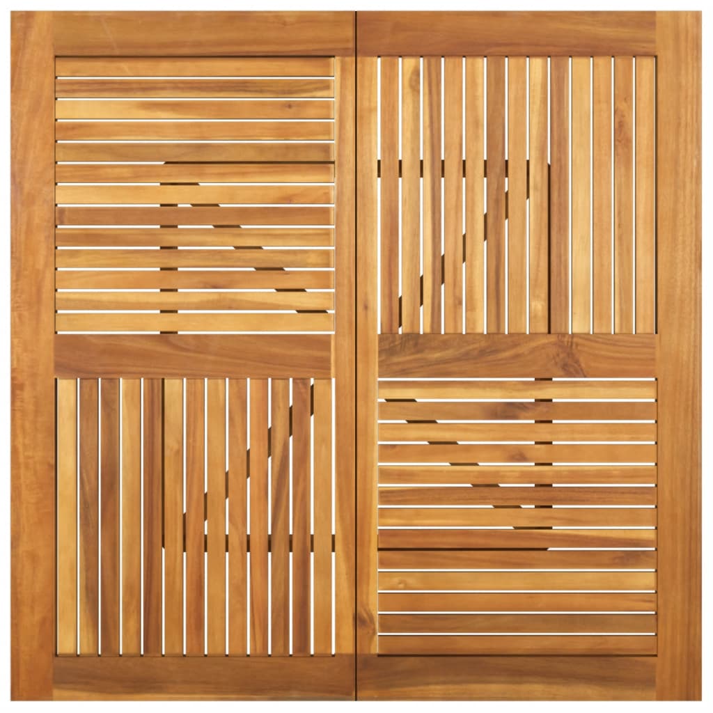 Vidaxl Stół Ogrodowy, 110X110X75 Cm, Lite Drewno Akacjowe