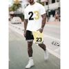 Men’s 3D Printed Tracksuits Sets Summer Fashion Tshirt Shorts Casual Streetwear Outfits