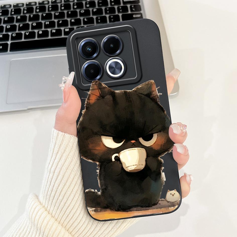 For Infinix Note 40 5G Case Cartoon Rabbit Flower Anti Slip Bumper Soft Silicone Cover For Infinix Note40 X6852 X6851 Phone Case
