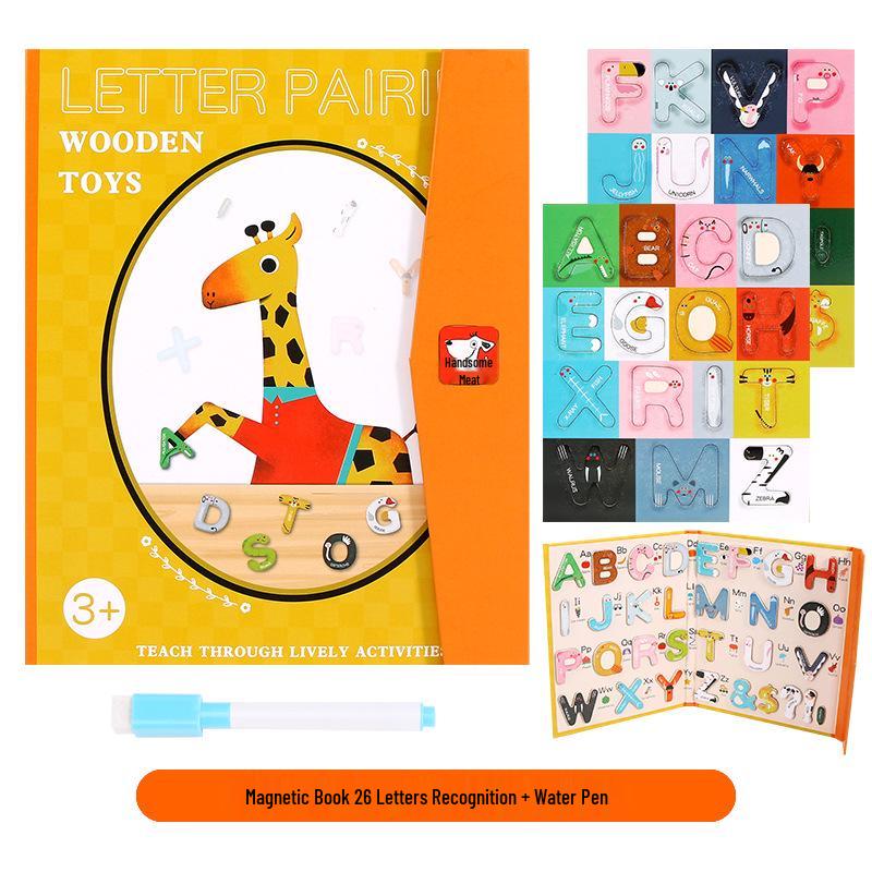 Magnetic Spelling Words Puzzle - 26 Alphabet Recognition Educational Toy for Kids