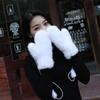 Fashion Winter Women Gloves Genuine 100% Real Mink Fur Glove Knitted Mittens Thick Warm Fur Gloves Mittens