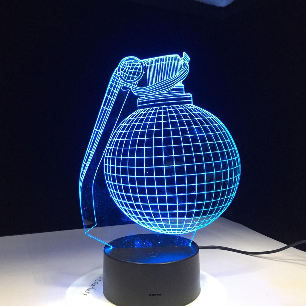 Factory Dropshipping ODM Rechargeable Touch Switch Dog Arylic Panel Box Table Night Lamp 16 Colors Change 3D LED Light