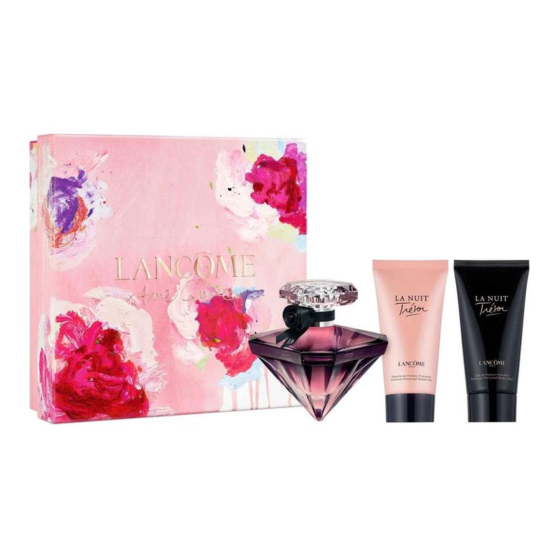 Lancôme La Nuit Trésor Gift Box Perfume Set EDP Pink Pepper Bergamot Oriental Gourmet Fragrance 50ml+50ml+50ml