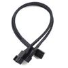 Black Sleeved 4 Pin Pwm Fan Cable Male To Female Pwm Extension Cables  Computer Fan