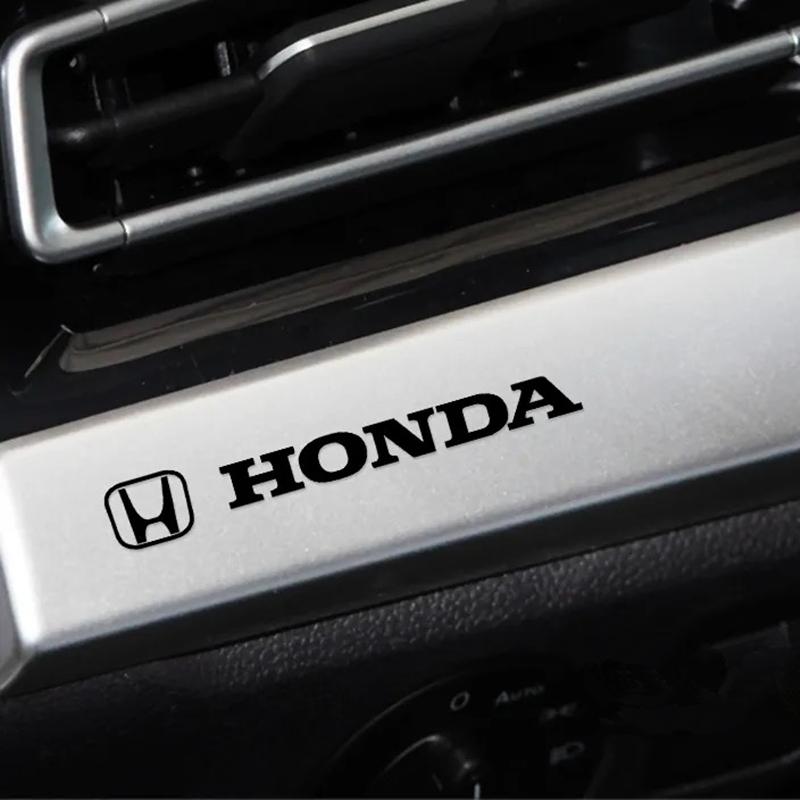4 PCS Auto Decor Decals For Honda Civic Accord CRV Hrv Jazz City Odyssey Metal emblem Car Window Wiper Stickers auto accessories XE2