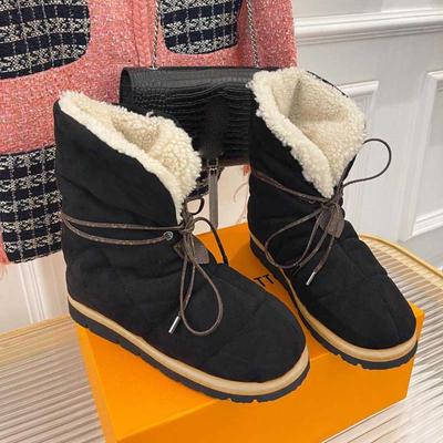 Теплые ботинки женские зимние 2024 модные роскошные новинки женские ботильоны меховые коричневые длинные ботинки на платформе удобная женская обувь зимняя