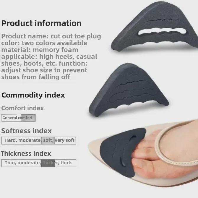 Adjustable Toe Pads for High Heels - Half Size Filler Inserts