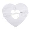 Guirlande en papier Coeur silhouette, blanc, 300x17,5x17cm, 1 pce.