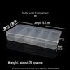 Fishing Gear Storage Box with Double-Sided Lure Compartments and Soft Bait Holder