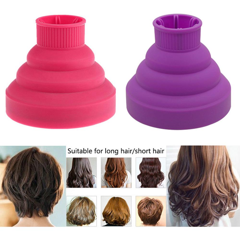 Диффузор для фена Складной Насадка для складывания Для натуральных кудрявых волнистых волос Силиконовый Мягкий