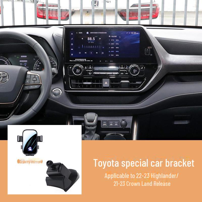 «Автомобильный держатель телефона для Toyota Camry, Corolla, Ralink, RAV4, Rongfang — горизонтальный экран, бесшумная конструкция»