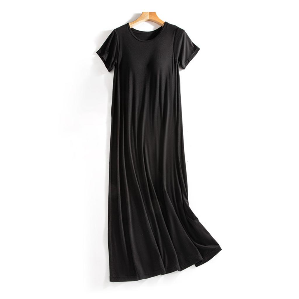 Women's Summer Dress Loose Beach Vacation Casual Deep V Neck Vest Dress Elegant Shirt Dress