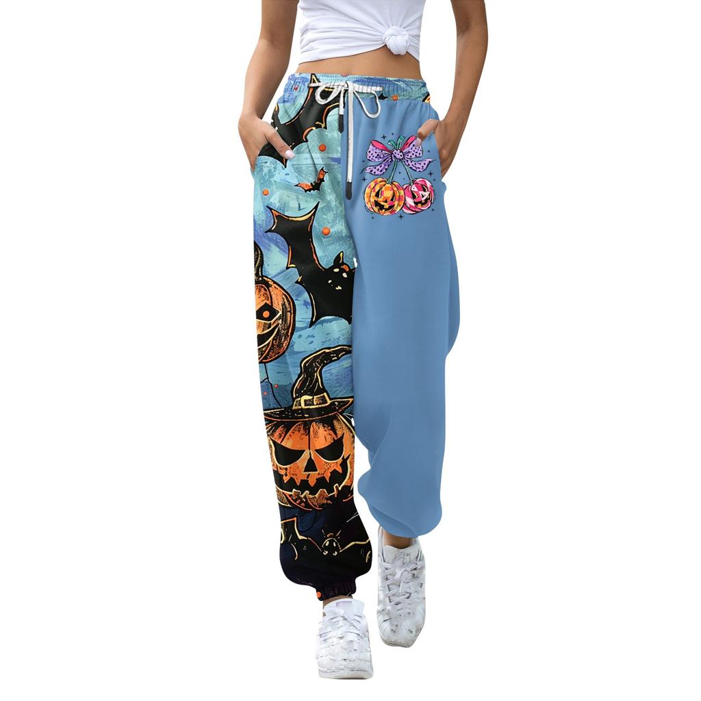 Women's Casual Fashion Sweatpants Halloween Printed Casual Pants