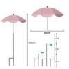 Plant Shade Umbrella with Metal Stake Weatherproof Sun Shade Cloth Outdoor Plant Flowers Potted Sun Protection Garden Supplies