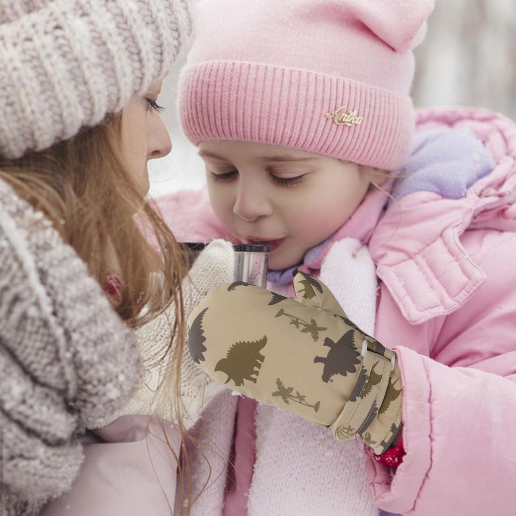 Tidyworm Baby Cold Baby Gloves for Snow Cute Dinosaur Mittens for Boys and Cold and Outdoor Activities Ages 6 Months To 2 Gloves, Winter, Protection,