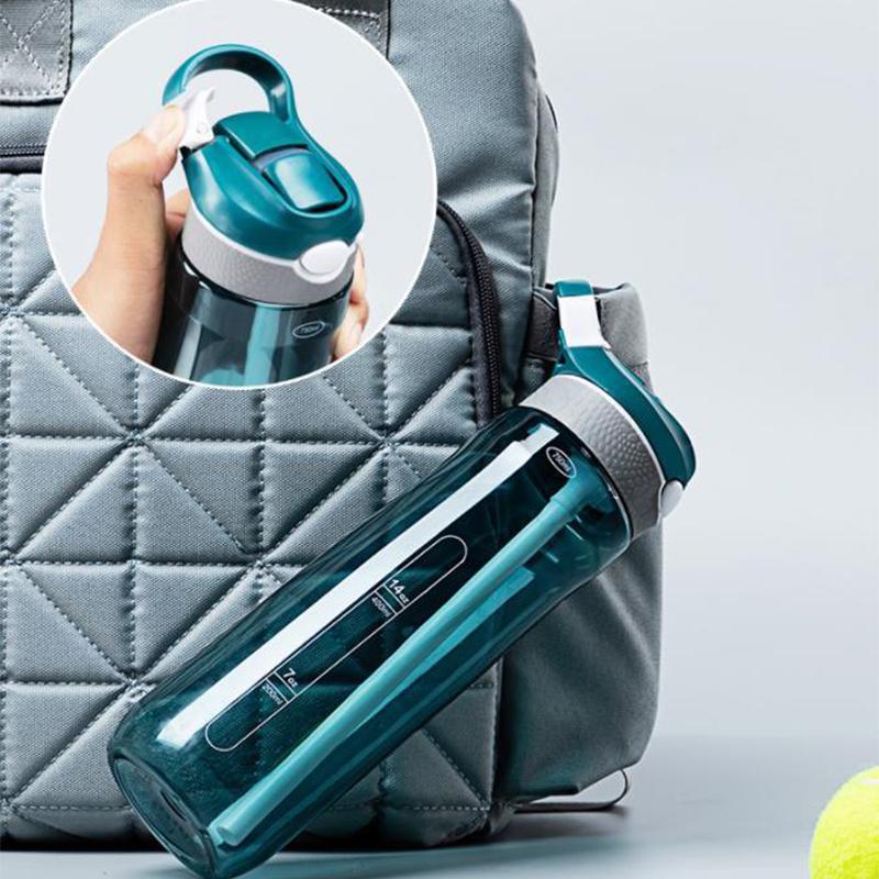 750 мл спортивная бутылка для воды с соломинкой для кемпинга, пешего туризма, уличная пластиковая прозрачная бутылка без BPA для мужчин, посуда для питья