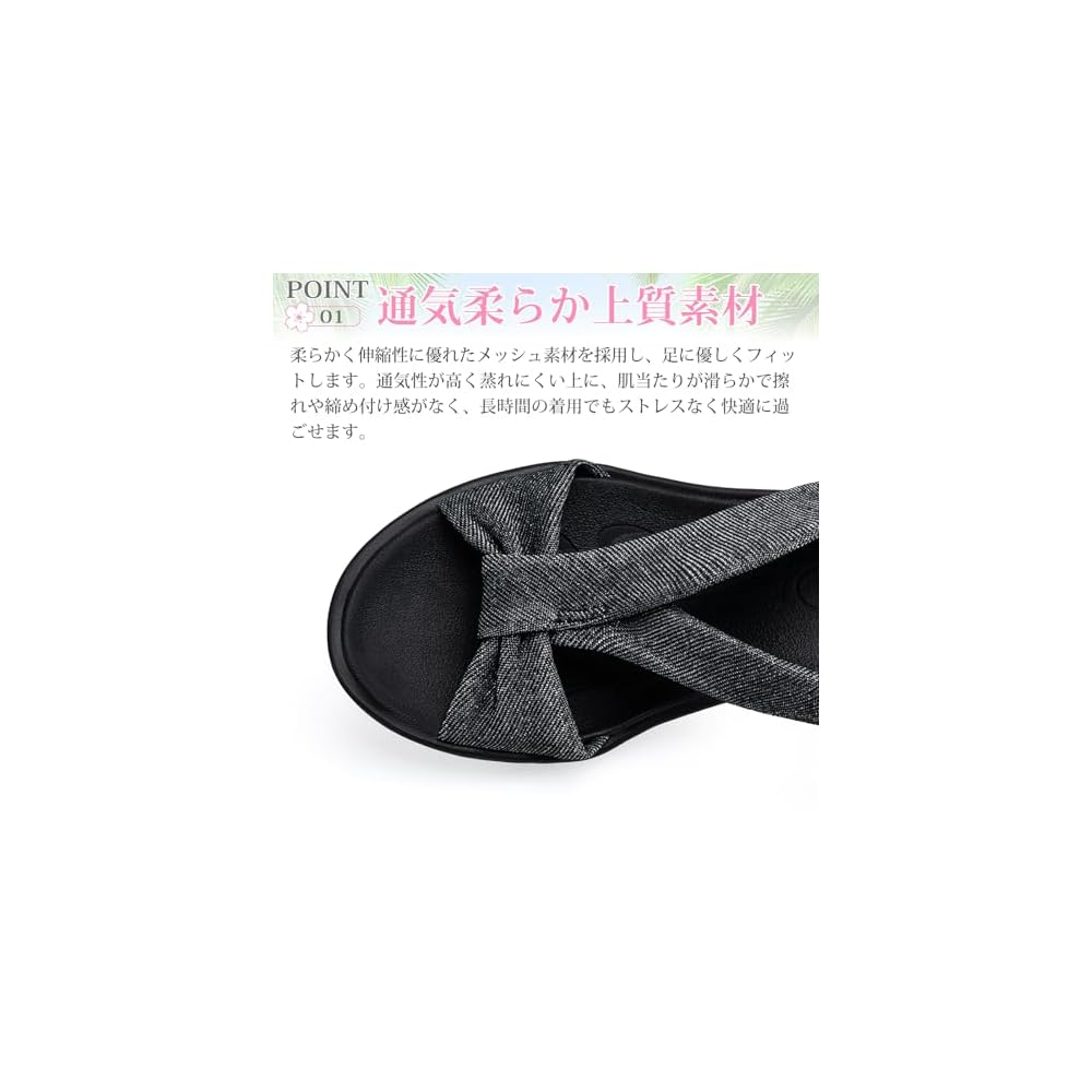 SOARHOPE Women's Sport Sandals, Wedge Heel Sandals, Platform Sandals