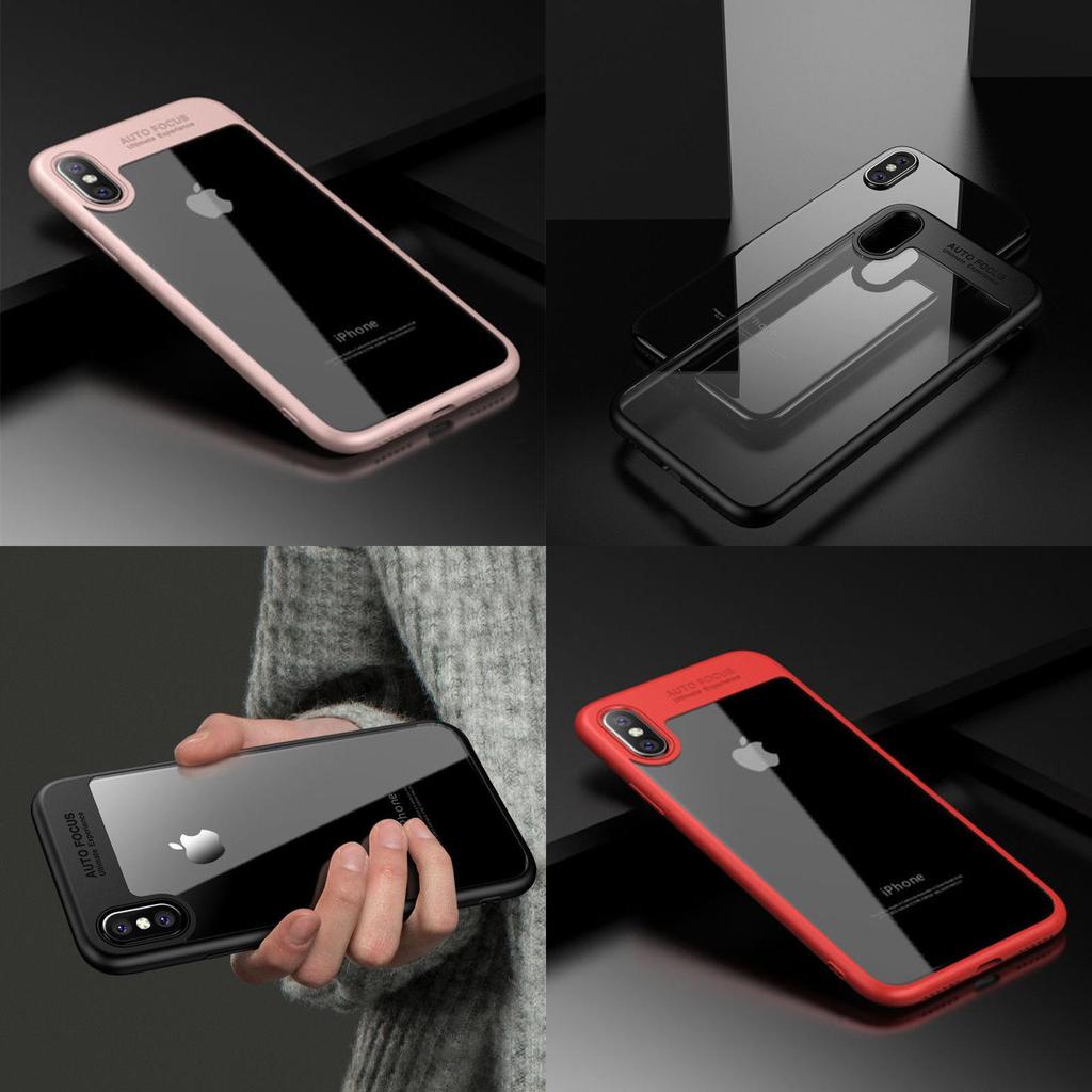 X Для iPhone 8 7 6s Plus 10 Роскошный Ультратонкий Прозрачный Ударопрочный Бампер Чехол
