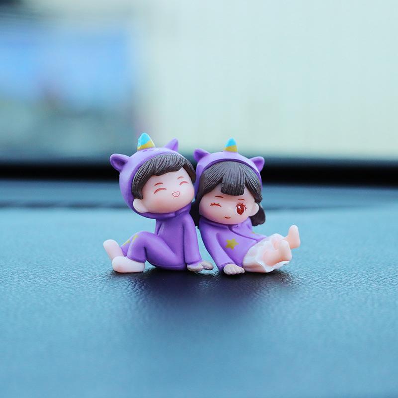 Милые креативные мультяшные украшения для автомобиля, украшения для центральной консоли автомобиля, аксессуары для салона автомобиля