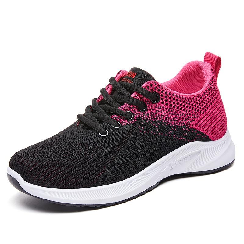 Nisex2 spring new casual sports shoes breathable fly-woven sports shoes fashion student shoes