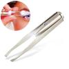 1 Pcs Led Eyebrow Tweezers Stainless Steel Face Eyebrow Design Eyelashes Remover Tools Light Eyelash Tweezers Beauty Makeup