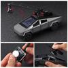 Игрушечные грузовики TESLA в масштабе 1/32 для мальчиков, модель пикапа Cybertruck, литые металлические игрушечные машинки со звуком и светом для детей в возрасте 3 лет