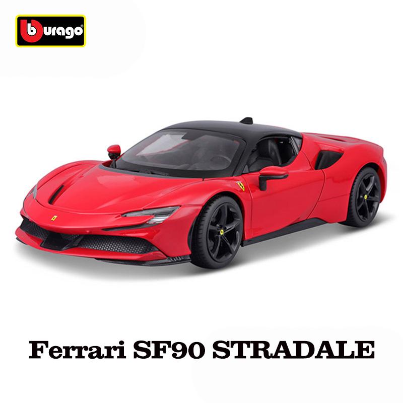 Ббураго 1:18 Ferrari SF90 STRADALE ASSETTO FIORANO №50 гоночная модель симулятор модель автомобиля сплав автомобиль игрушка коллекция