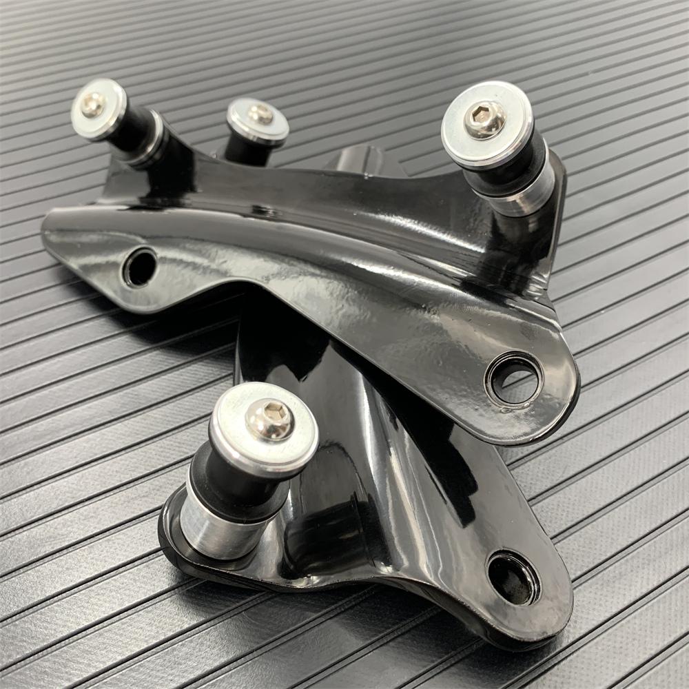Motorcycle 4 Point Docking Hardware Kit For Harley Touring Road King Glide 2014-2022 Chrome Black