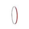 YIZIZAI Real 925 Sterling Silver Simple Thin Enamel Red Black Finger Rings For Women Wedding Jewelry Gifts