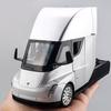 Tesla Semi Electric Truck 1:24 Scale Diecast Alloy Pull-Back Model Car - Silver