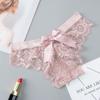 Lingerie Lace G String Underwear Female T-back Sexy Fashion Thong Ladies Back Bow Transparent Panties EMA