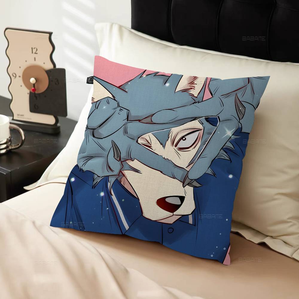 Anime Cartoon B-Beastar-s Pillow Cover for Bedroom Room and Living Room Sofa Decorative Cushion Cover