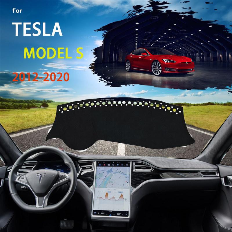 Dashboard Cover Dash Mat for Tesla Model S 2012~ Pad Cushion Sun Nonslip Parasol Accessories 2013 2014 2015 2016 2017 2018