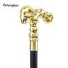 Трость с золотым черепом, декоративная трость вампира, винтажная модная трость для вечеринки, Хэллоуин, посох 93 см
