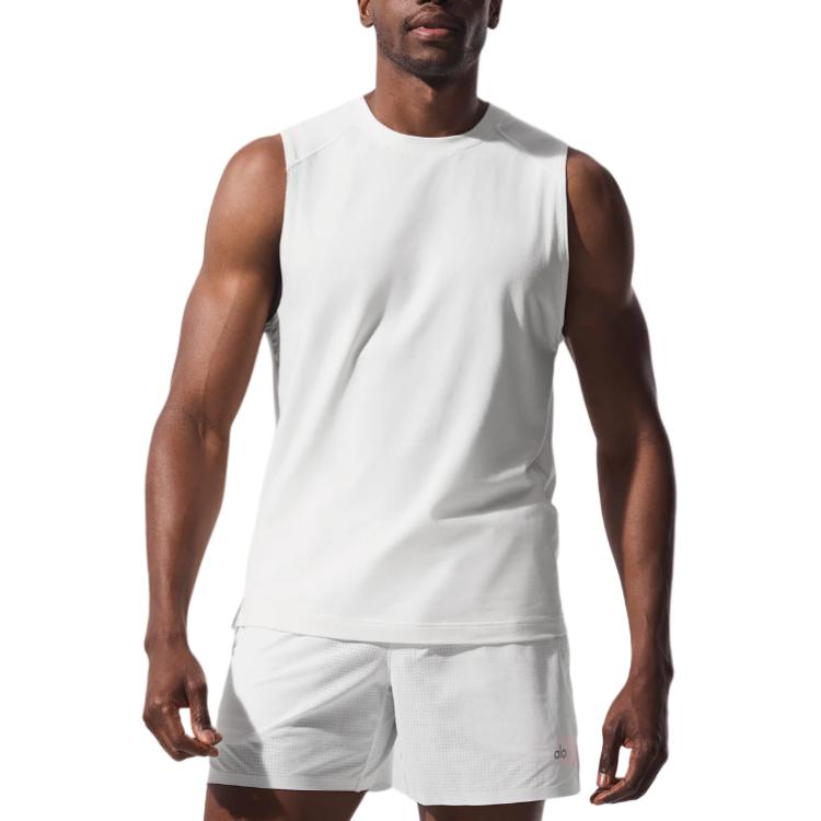 Alo Yoga Tank Tops Men's Crew Neck Moderate Other M2073R