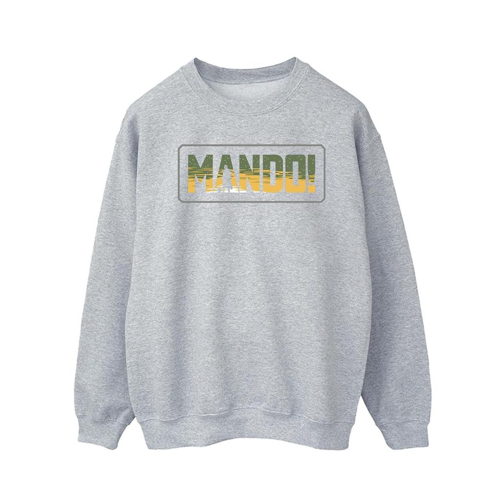 Star Wars Mens The Mandalorian Mando Cutout Sweatshirt