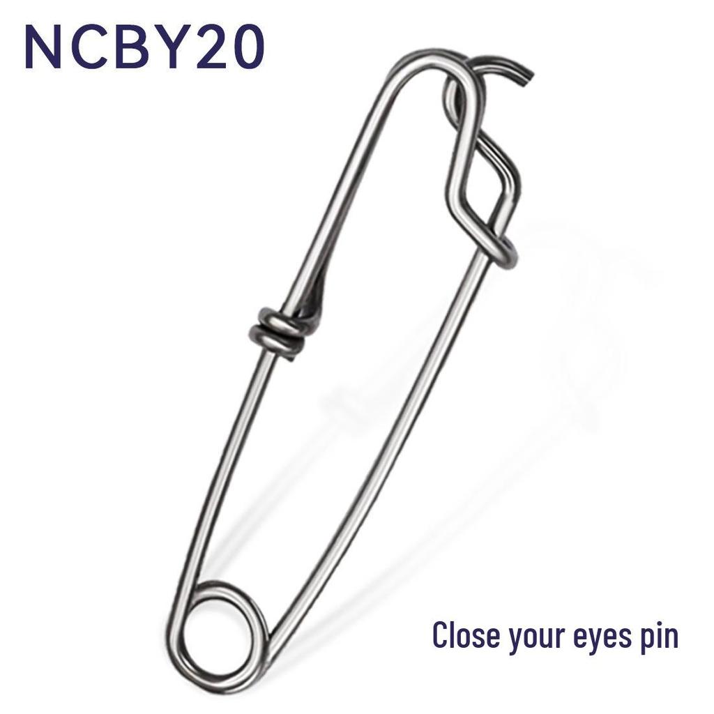 Застежка-булавка из нержавеющей стали для морской рыбалки, быстрый соединитель с высокой прочностью на разрыв - варианты с открытым и закрытым ушком