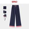 SPAO Women's American Retro Color-Block Sweatpants
