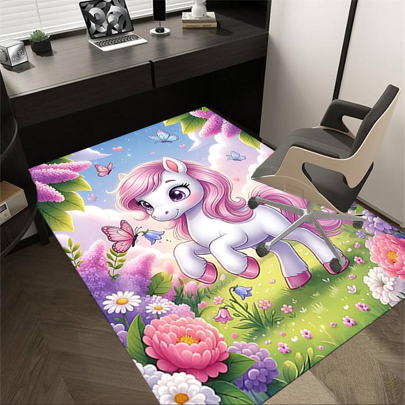 1PC Unicorn Fantasy Extra Large Non-Slip Floor carpet, Office, family, bedroom, Studio - Large Area RugJ0365
