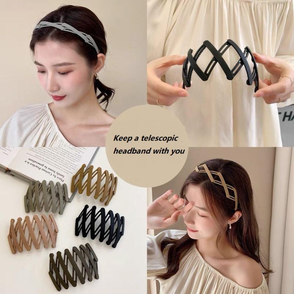 Hair Accessories Retractable Foldable Hairbands Non Slip Hairpins High Quality Headband  Unisex