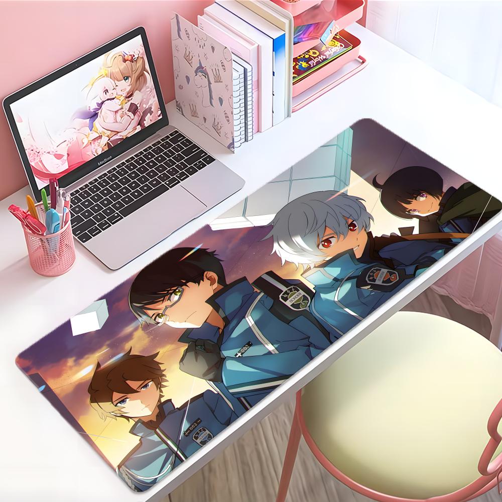 Cool Action Anime Wworld Trigger Mouse Pad Large Thick Desk Pad Stitched Edges Gaming Mouse Mat For Pc