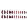 Press On Nail Almond Shaped Fake Nail Glossy Stick On Nail Natural Full Cover False Nail Acrylic Glues On Nail for Women